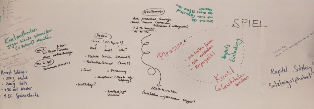 Abb. 6: Erste Überlegungen. © Pleasure AG, 2024.
